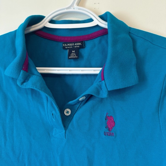 US POLO Assassin Polo Tee Short Sleeve - Teal - Picture 2 of 4